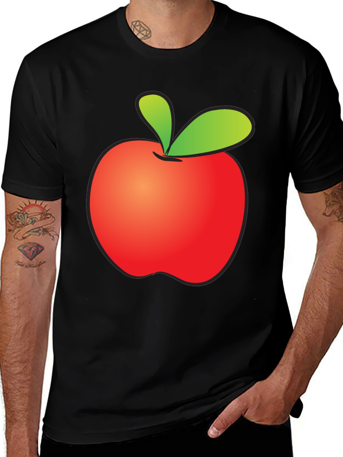 Apple Graphic T-Shirt - Fun Casual Wear