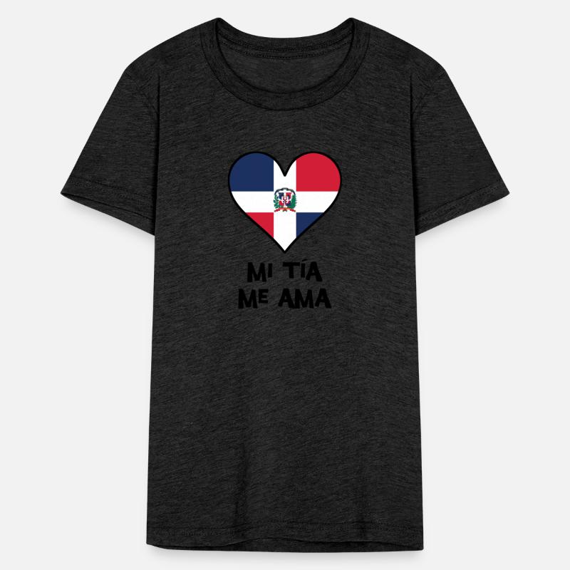 My Aunt Loves Me Dominican Flag Heart