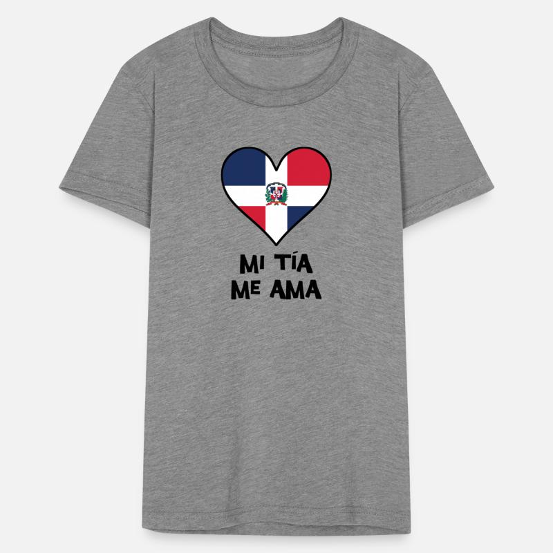 My Aunt Loves Me Dominican Flag Heart