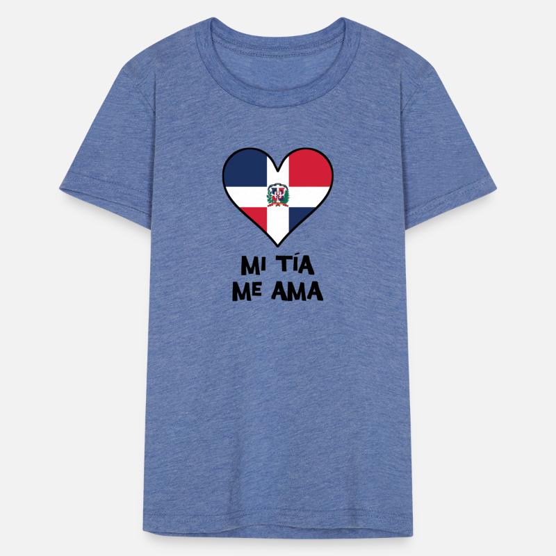 My Aunt Loves Me Dominican Flag Heart