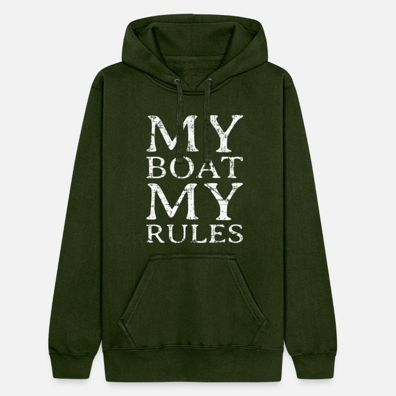 My Boat my Rules (Vintage White) Boating & Sailing