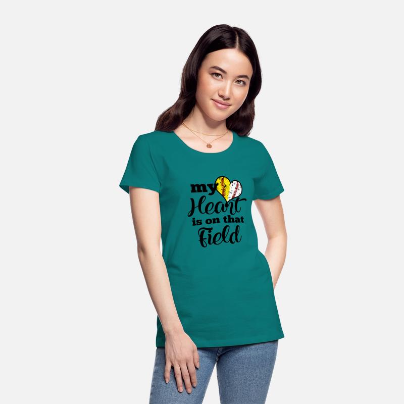 My Heart Is On That Field Baseball Softball Parent