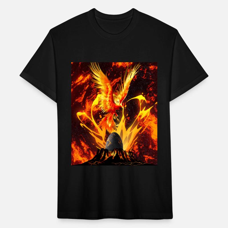 Mystical Phoenix Rising - Volcanic Awakening