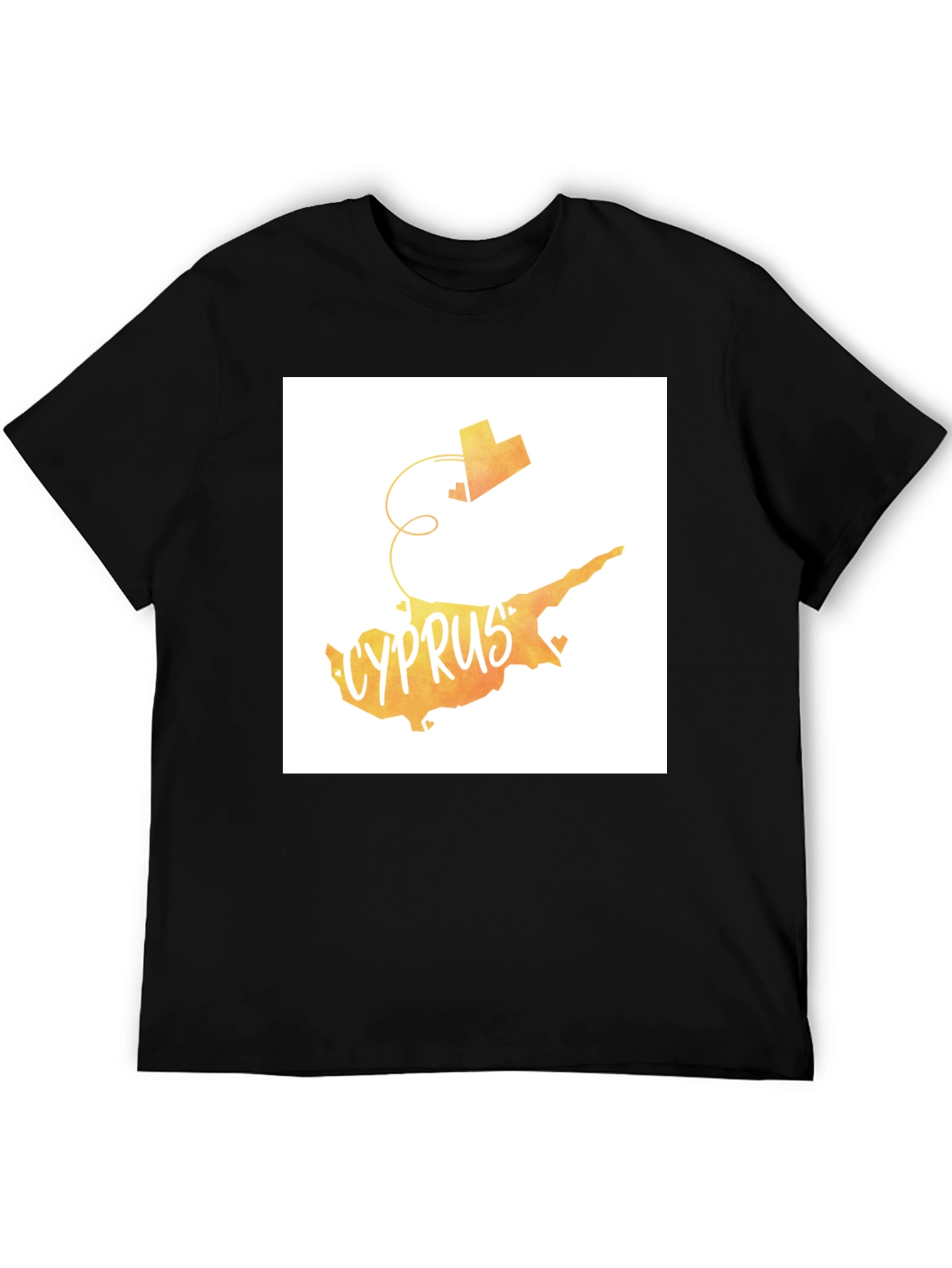 Cyprus Map T-Shirt Country Love Tee Travel Souvenir