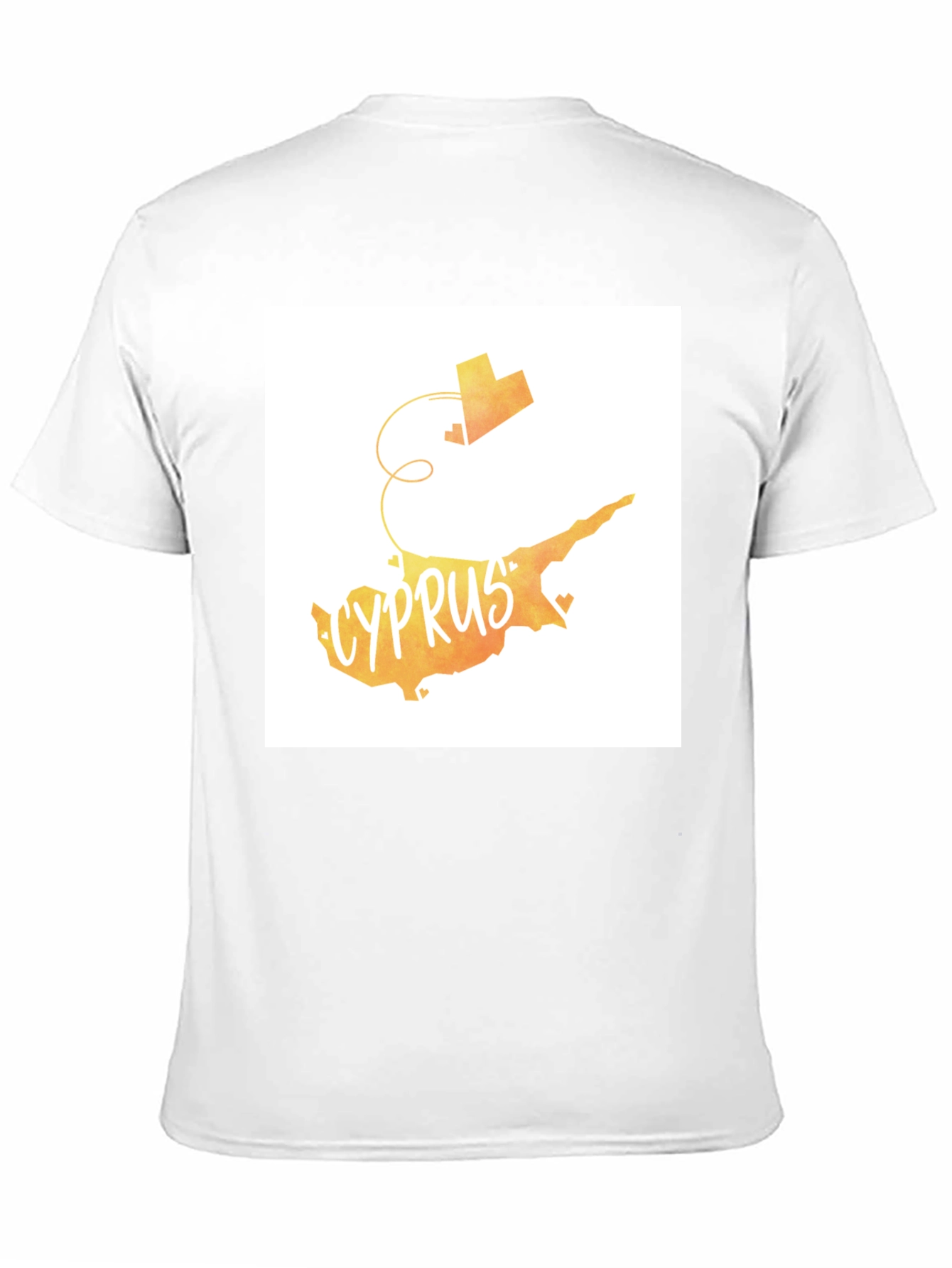 Cyprus Map T-Shirt Country Love Tee Travel Souvenir