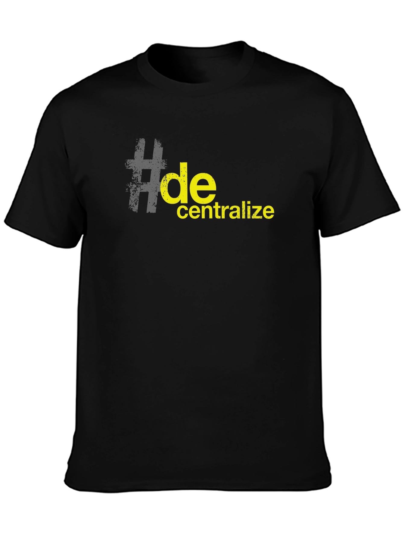Decentralize Black Graphic T-Shirt