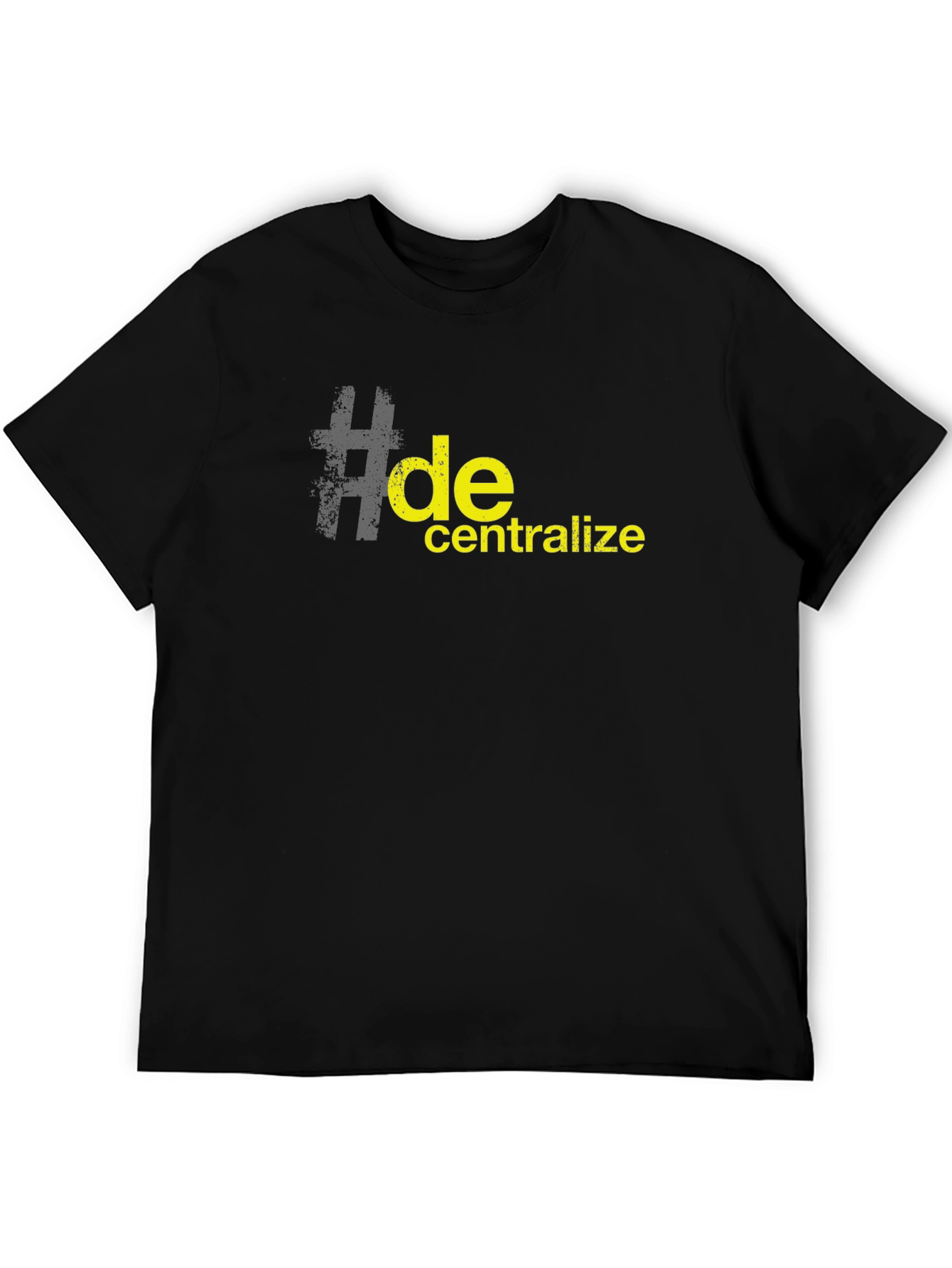 Decentralize Black Graphic T-Shirt