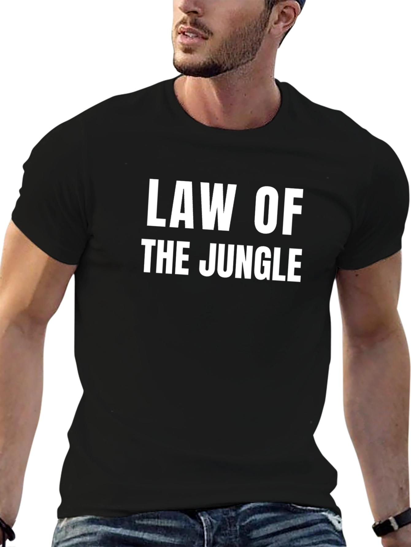 Law of the Jungle T-Shirt - Black Graphic Tee