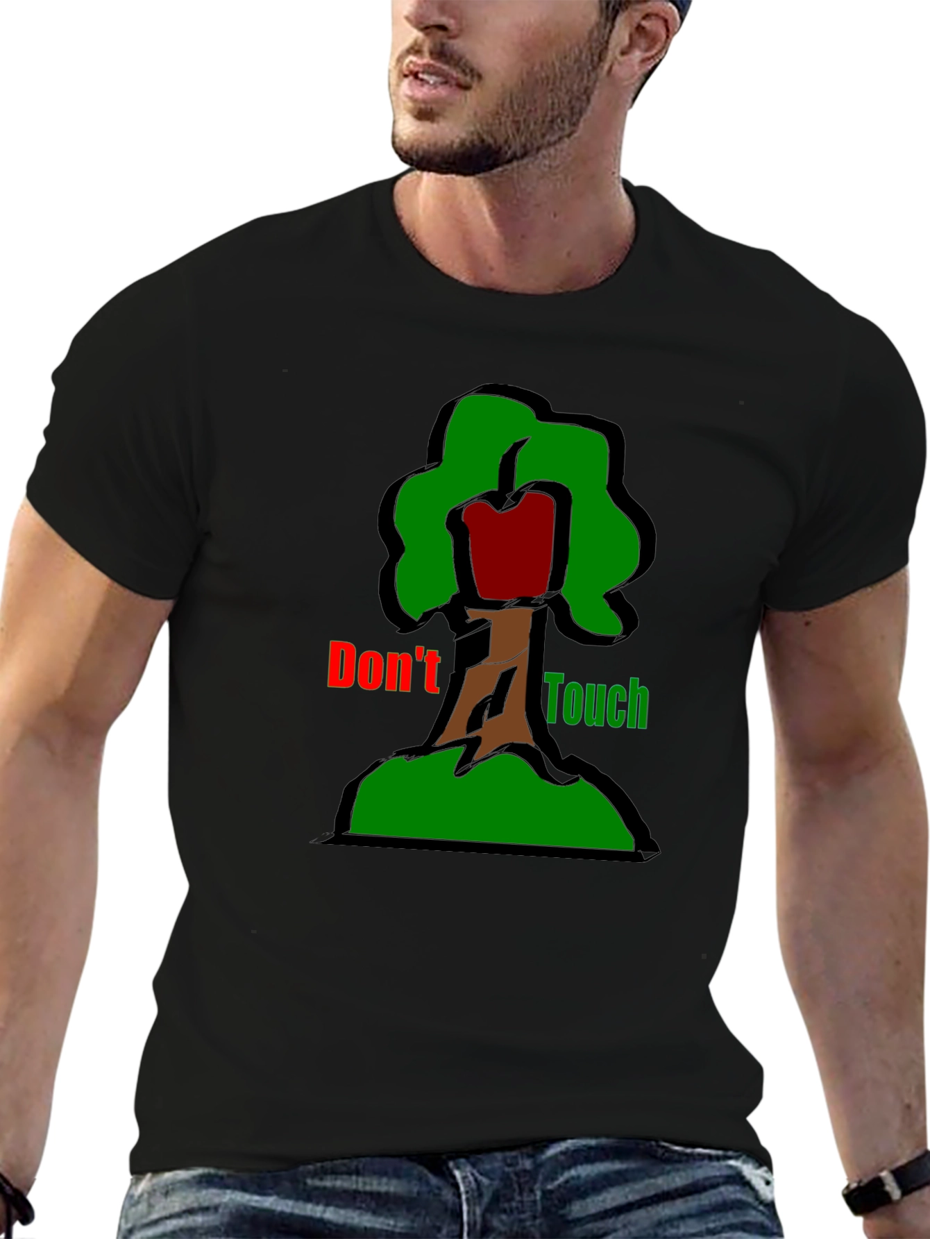 Dont Touch T-Shirt - Graphic Tree Design