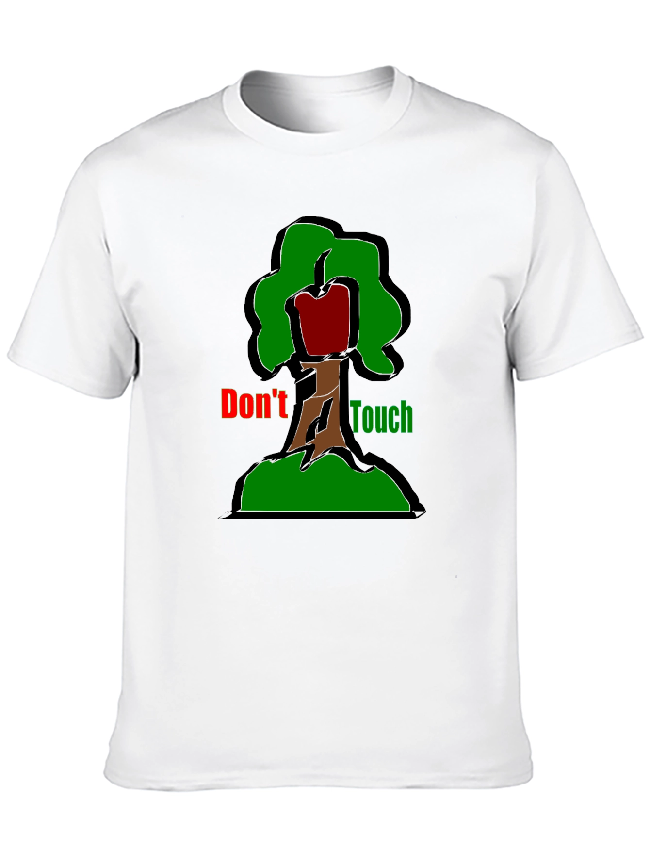 Dont Touch T-Shirt - Graphic Tree Design