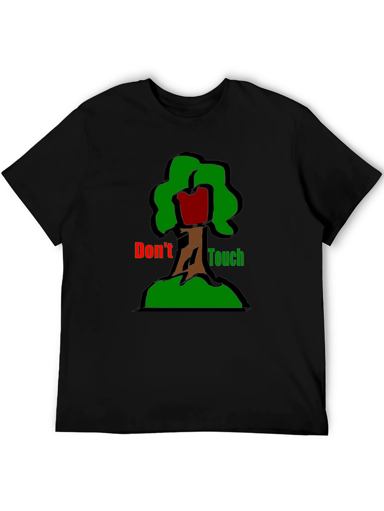 Dont Touch T-Shirt - Graphic Tree Design