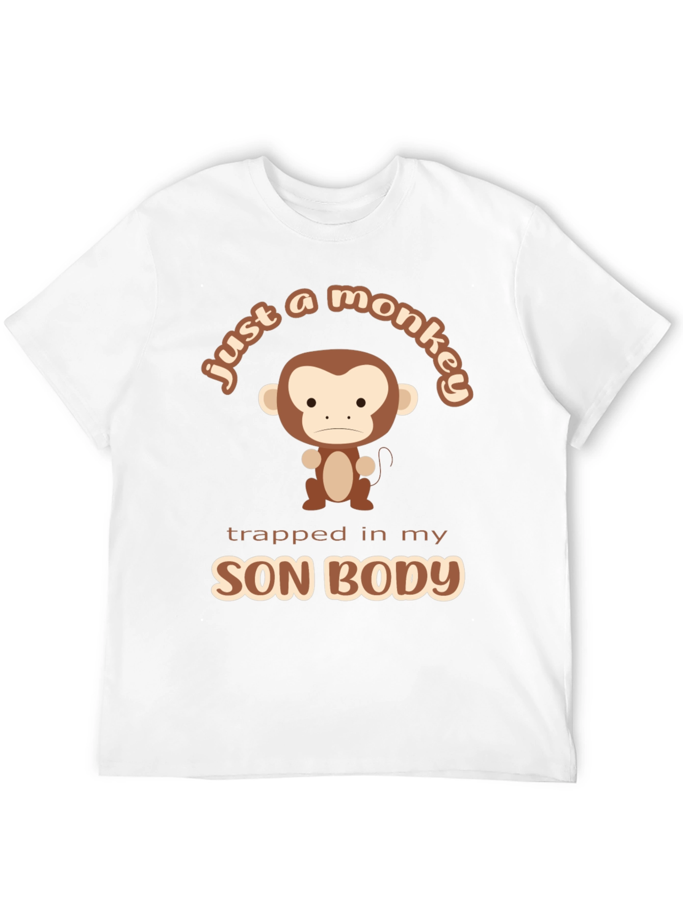Funny Just a Monkey Graphic T-Shirt