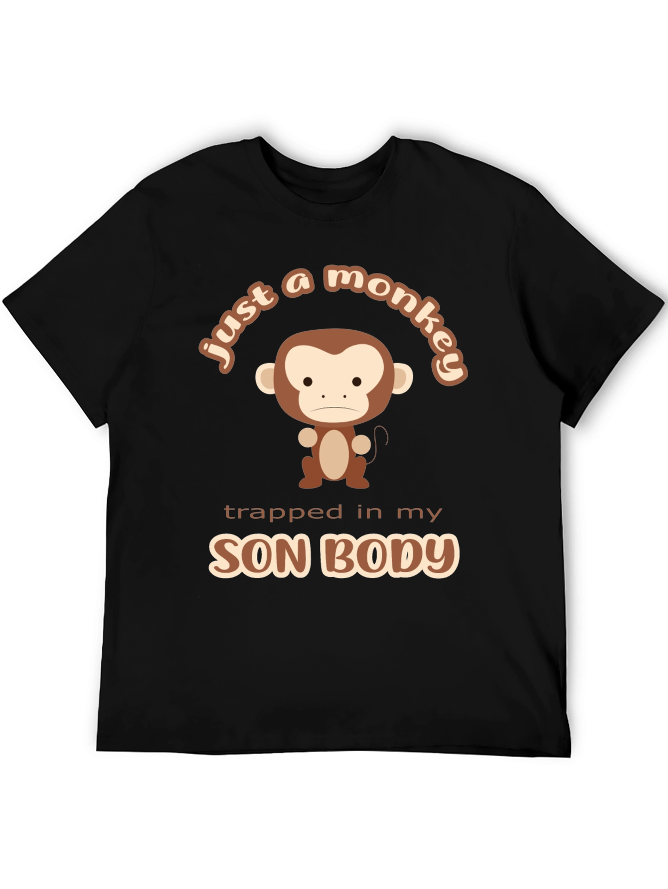 Funny Just a Monkey Graphic T-Shirt