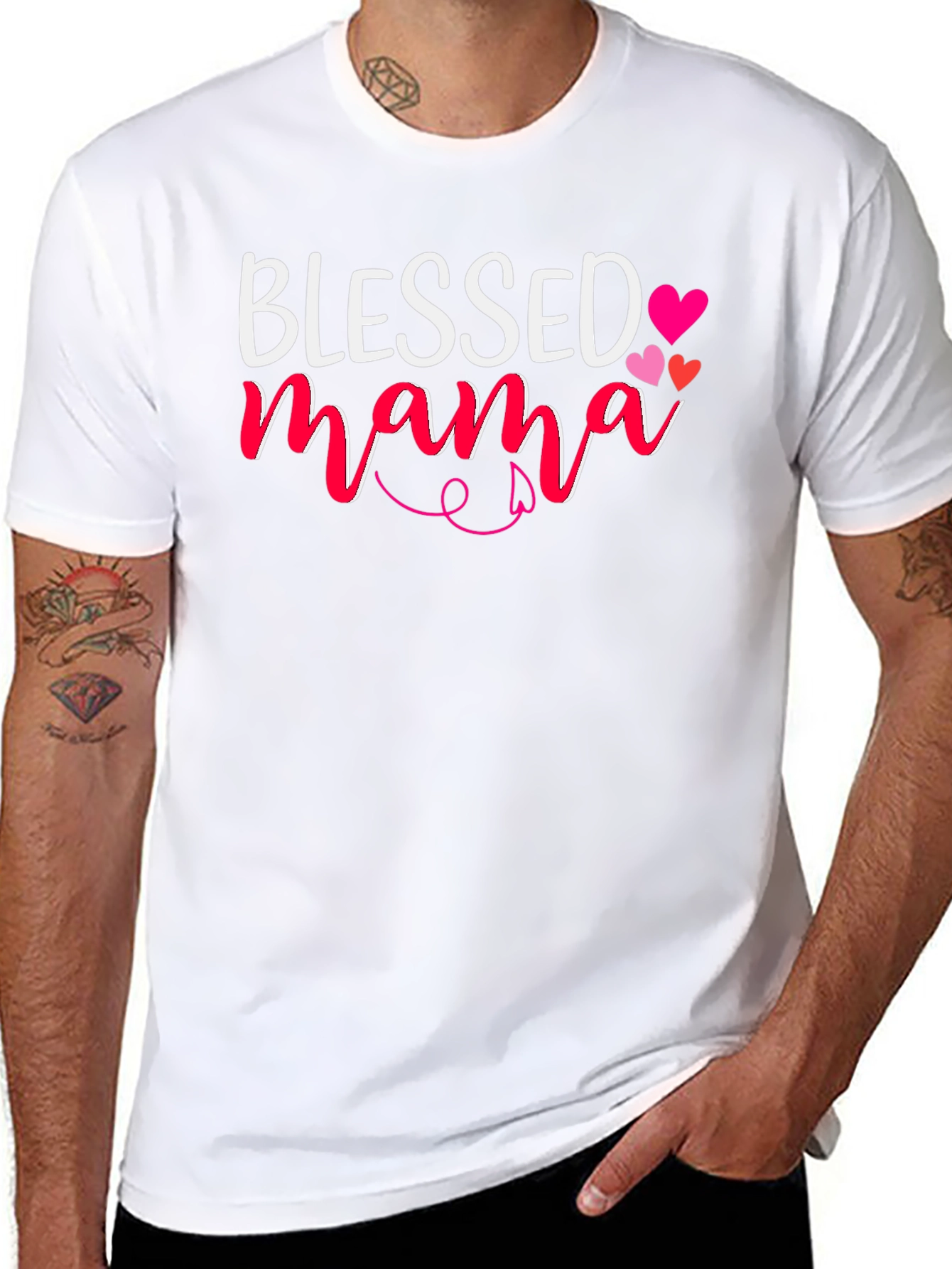 Blessed Mama Graphic Tee - Stylish Comfort
