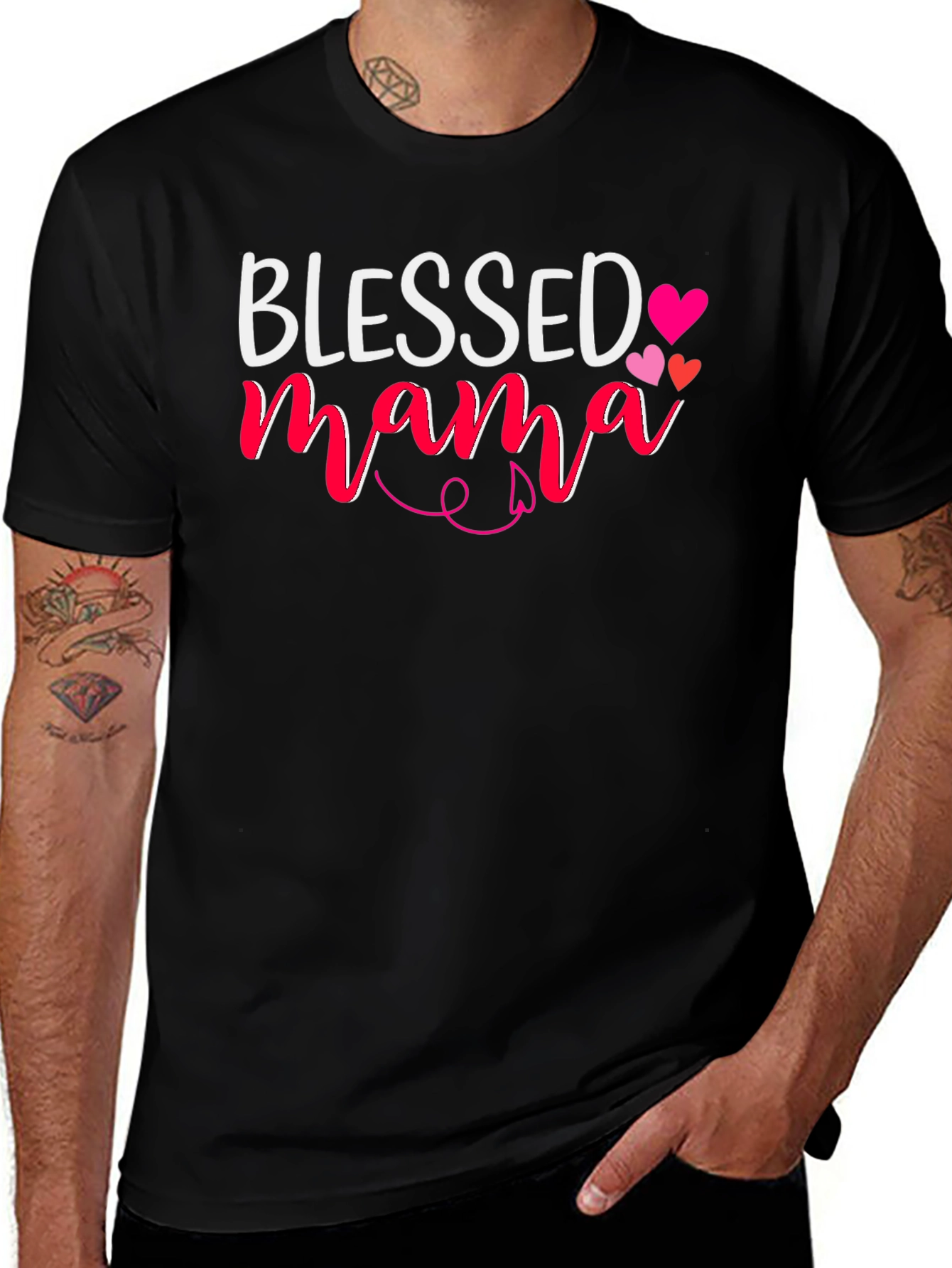 Blessed Mama Graphic Tee - Stylish Comfort