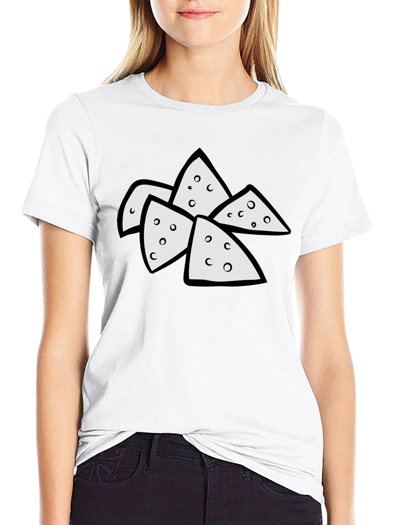 Novelty Nacho Cheese Lover Graphic T-Shirt