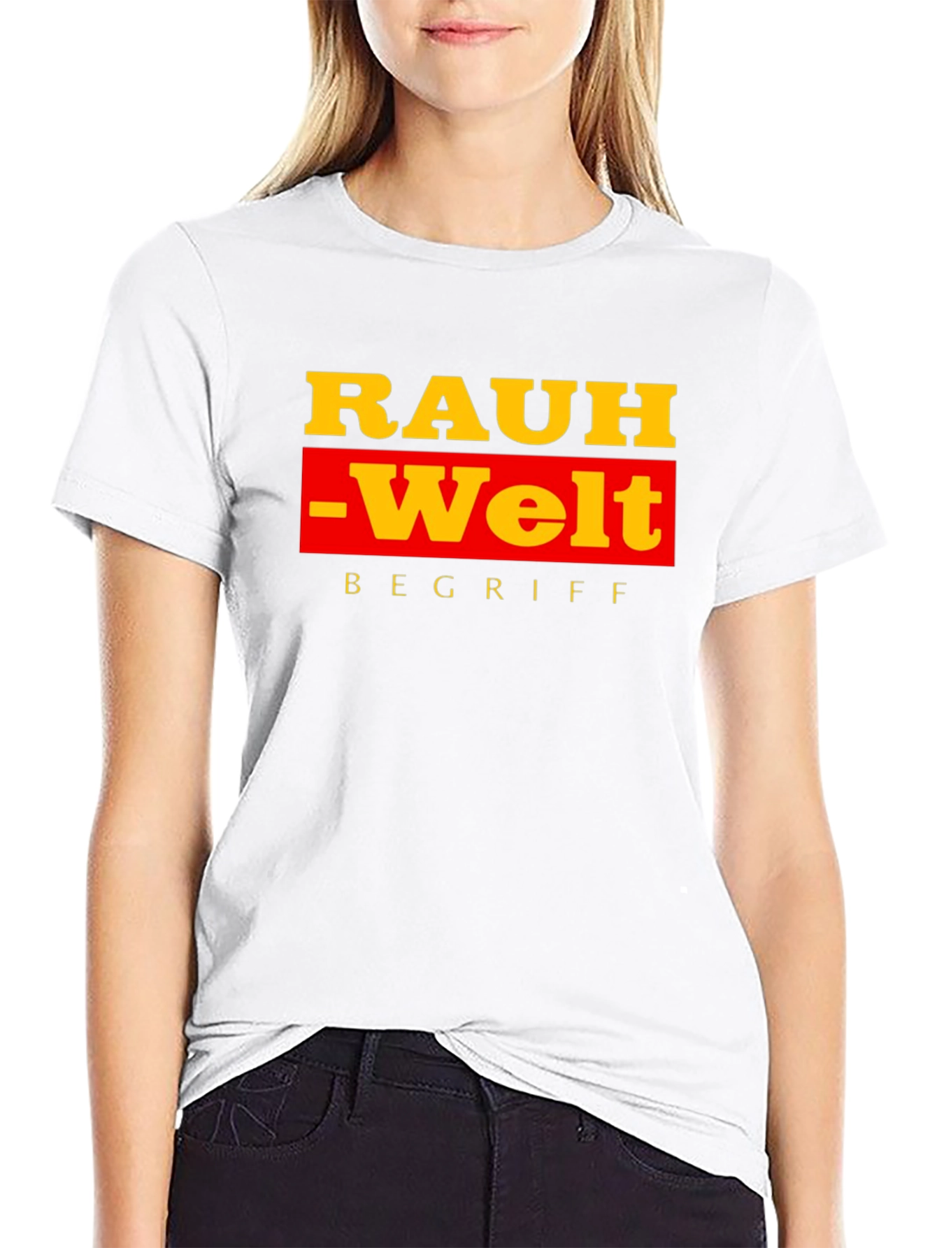 Rauh-Welt Begriff Black T-Shirt