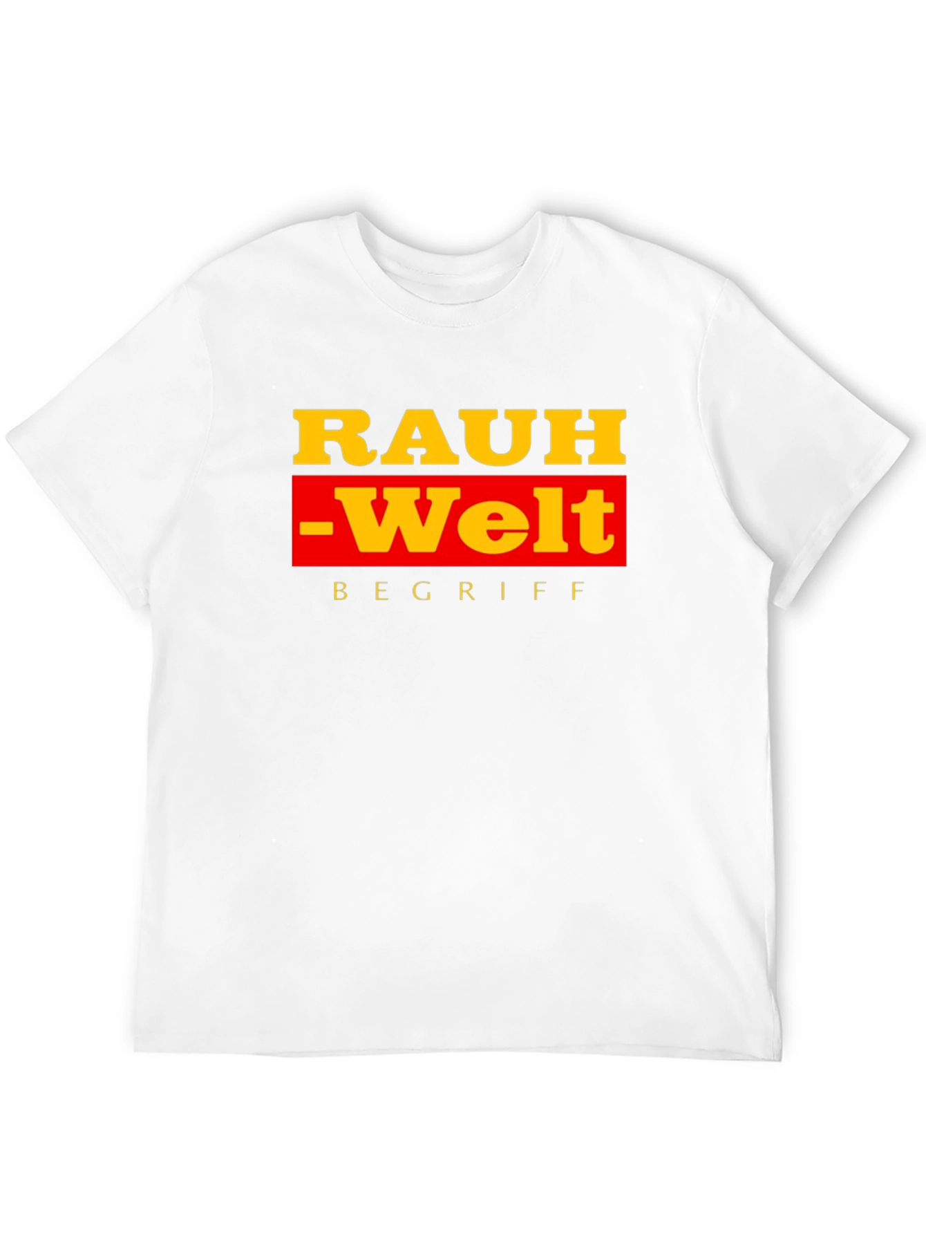 Rauh-Welt Begriff Black T-Shirt