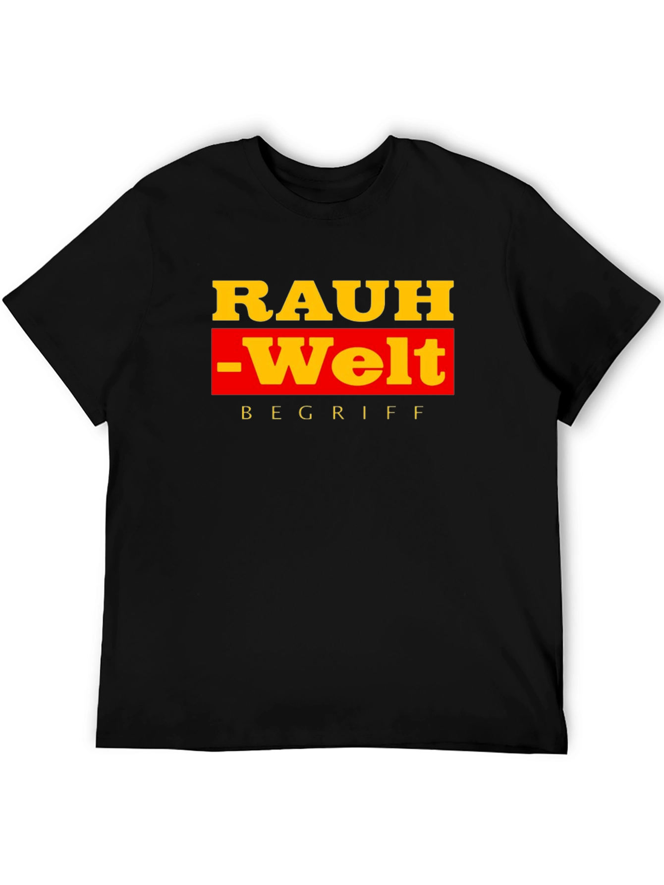 Rauh-Welt Begriff Black T-Shirt