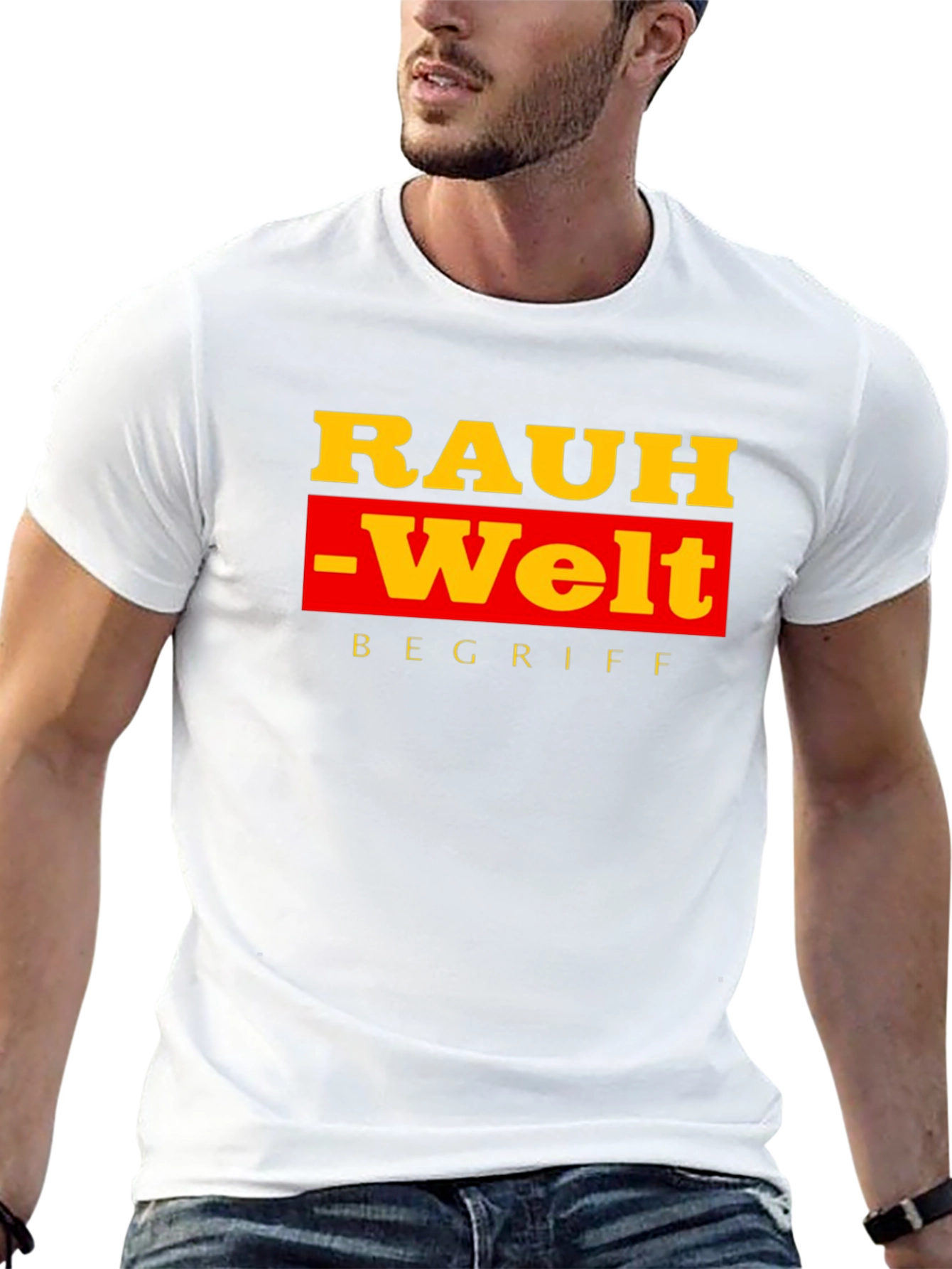 Rauh-Welt Begriff Black T-Shirt