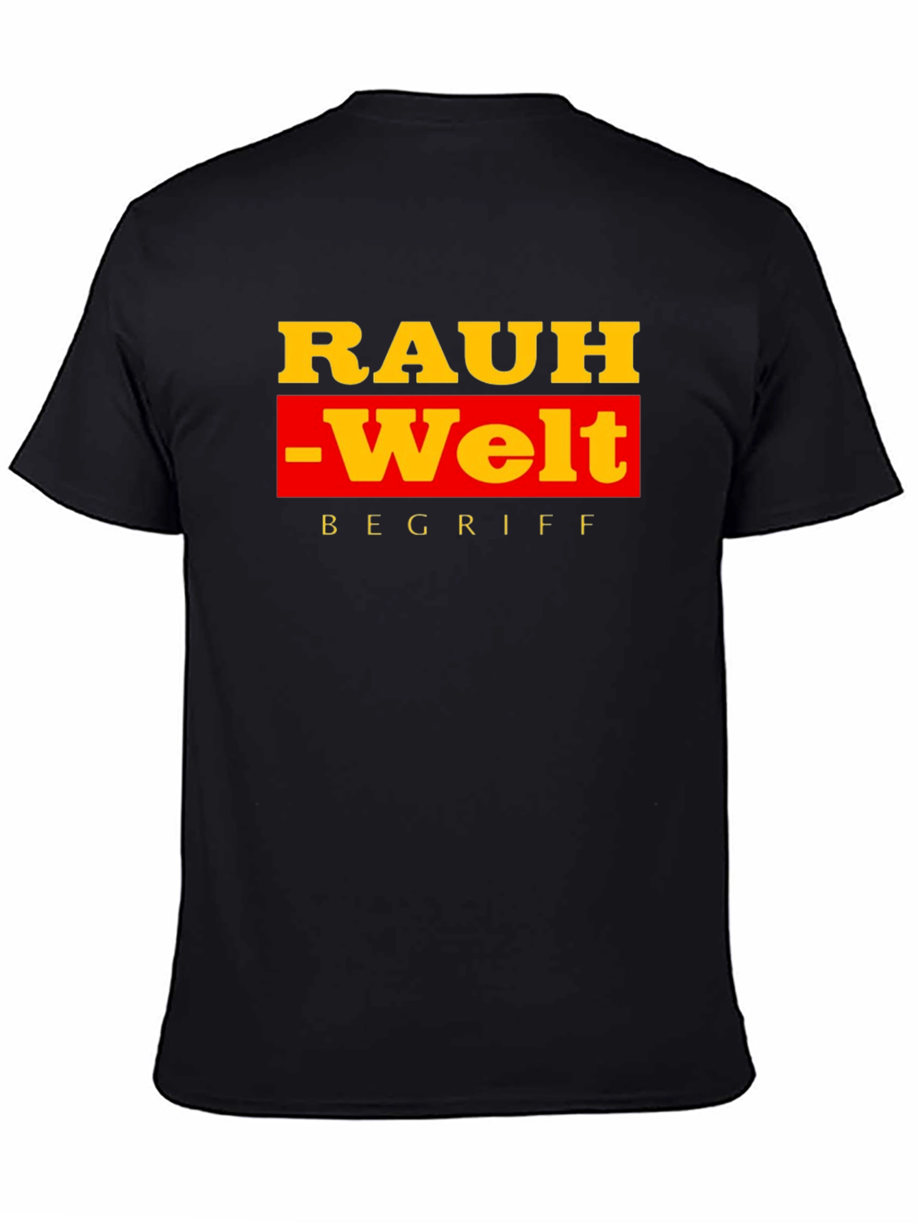 Rauh-Welt Begriff Black T-Shirt