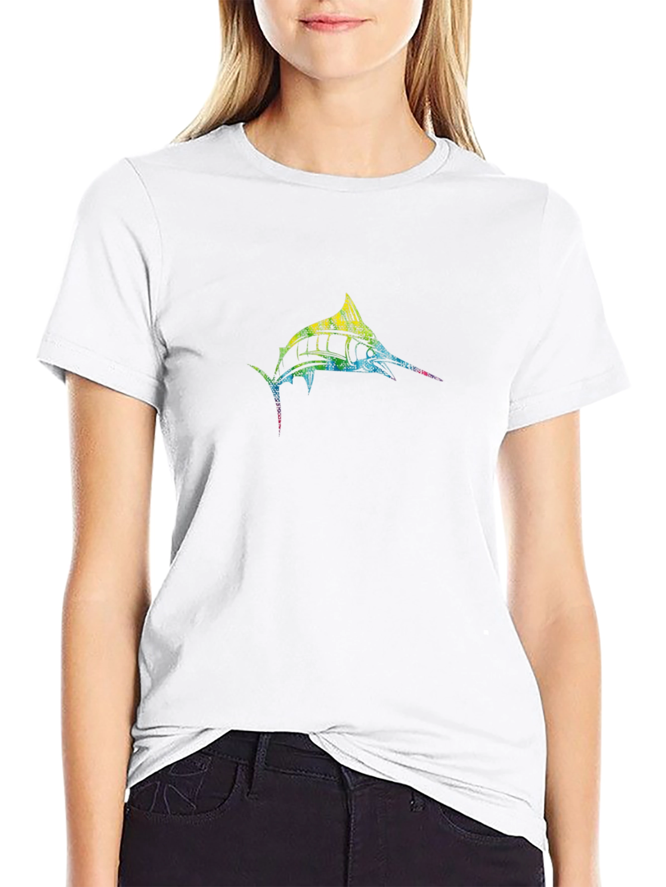 Marlin Graphic Black T-Shirt