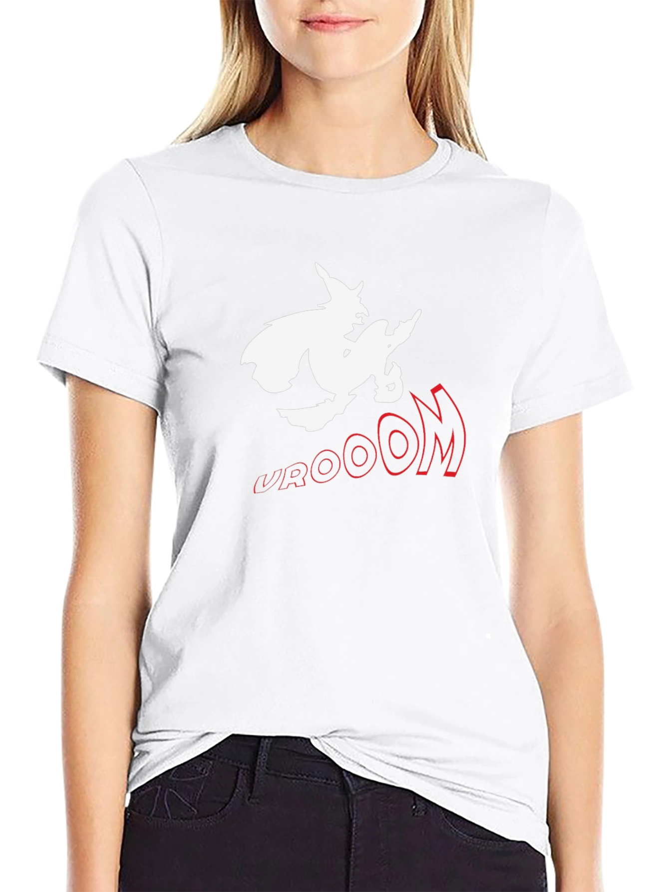 Witch on Broom VROOOM T-Shirt