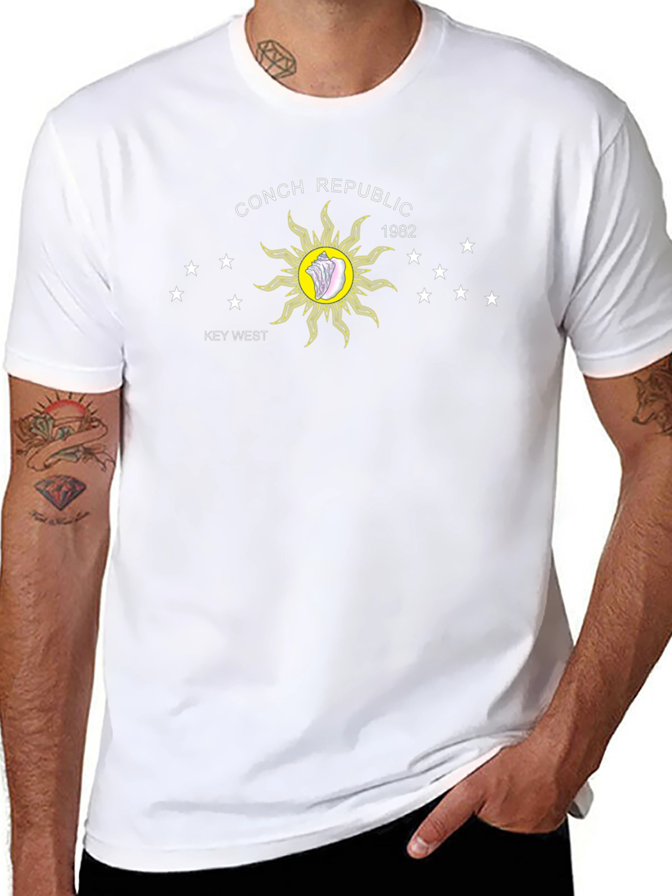 Conch Republic Key West Black T-Shirt