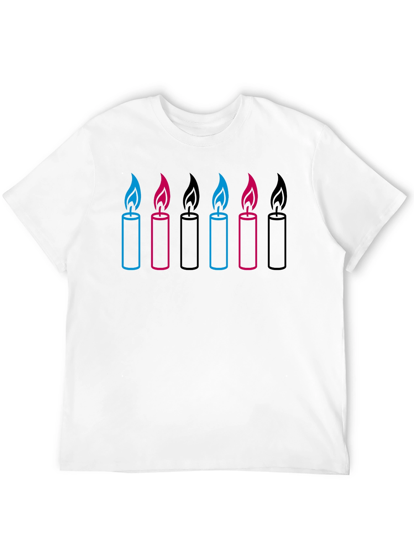 Candle Graphic Black T-Shirt