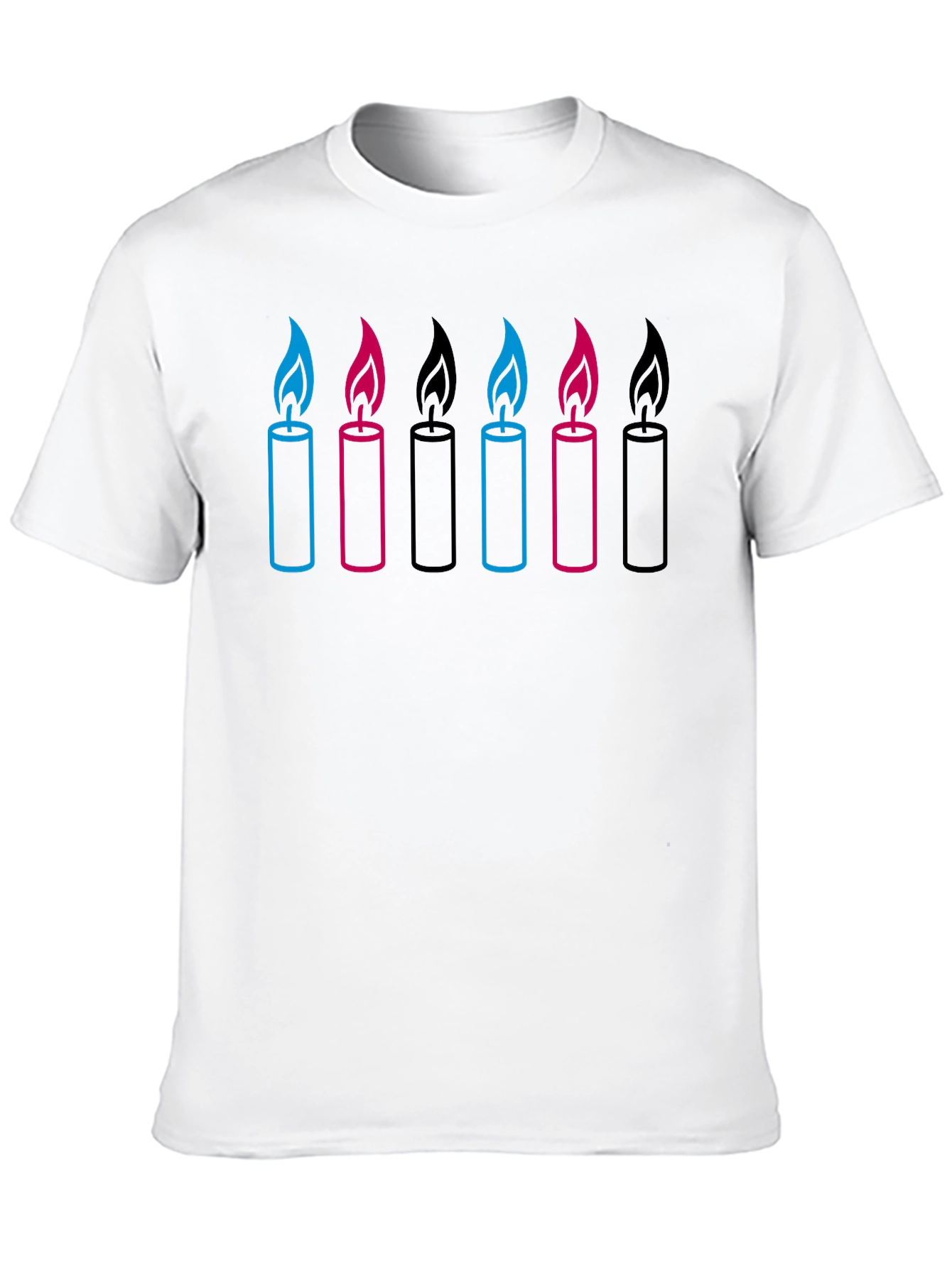 Candle Graphic Black T-Shirt