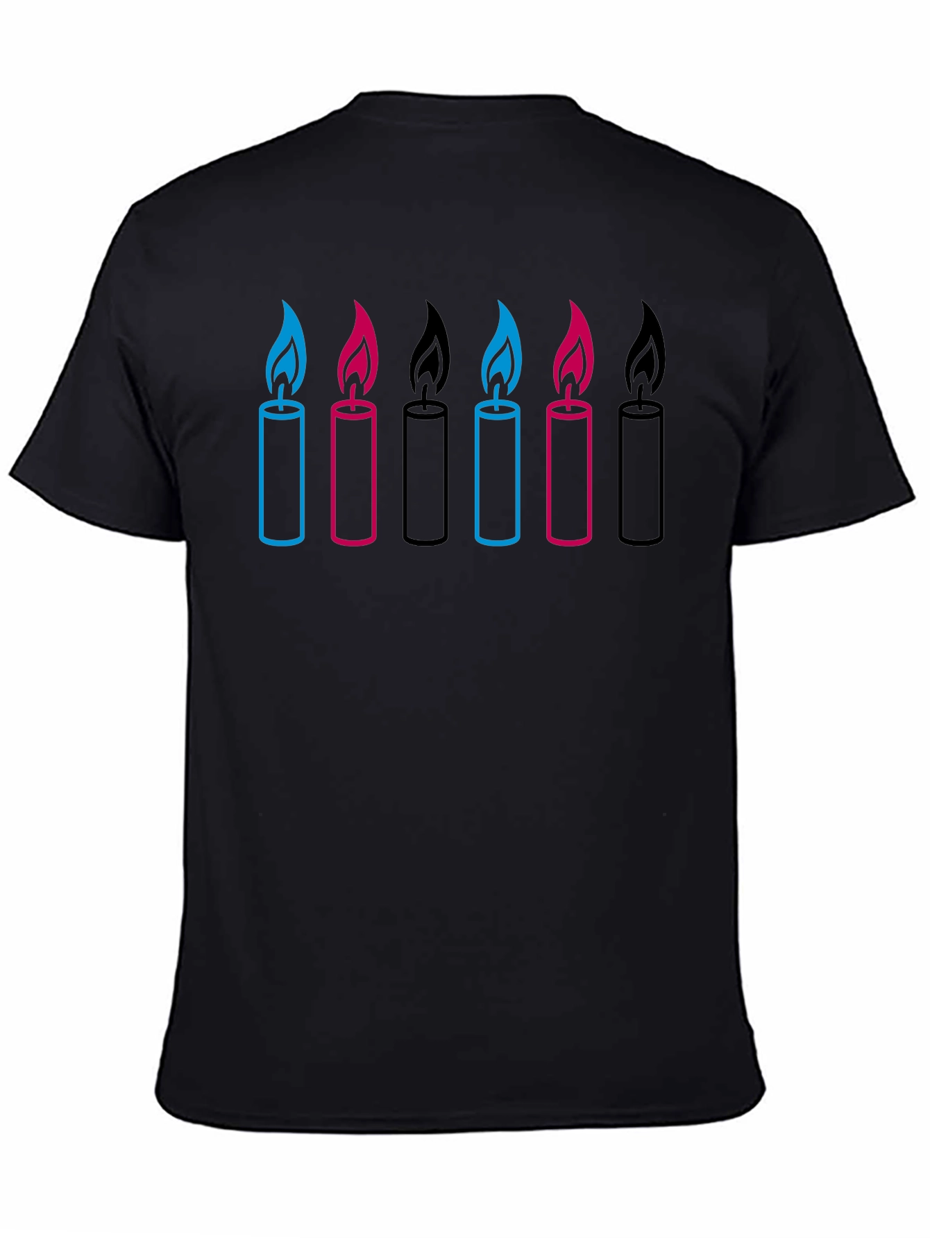 Candle Graphic Black T-Shirt