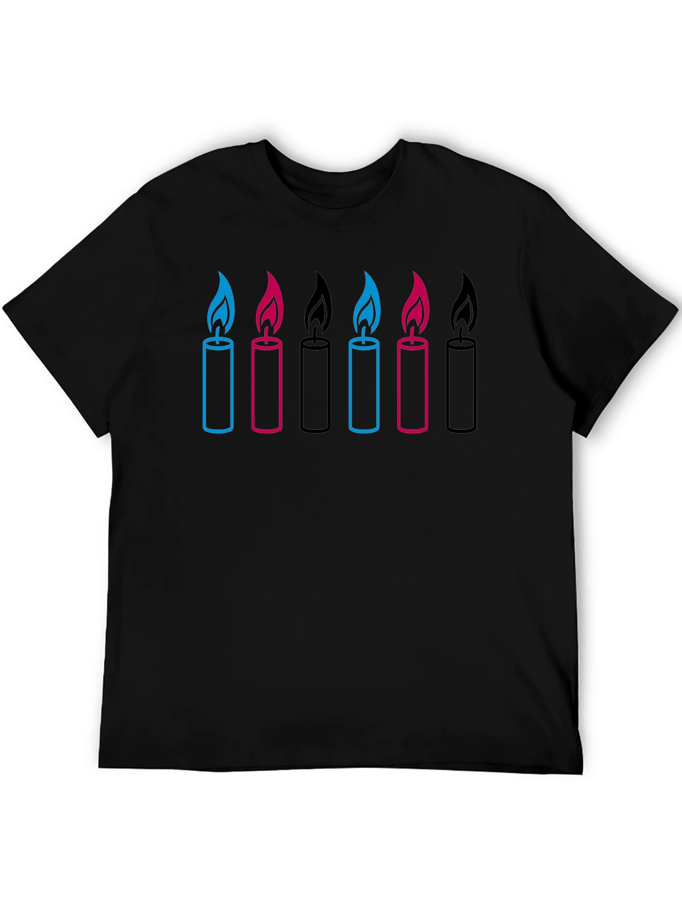 Candle Graphic Black T-Shirt
