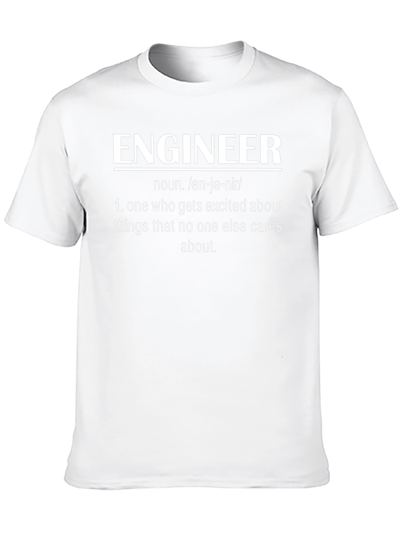 Funny Engineer Definition Black T-Shirt
