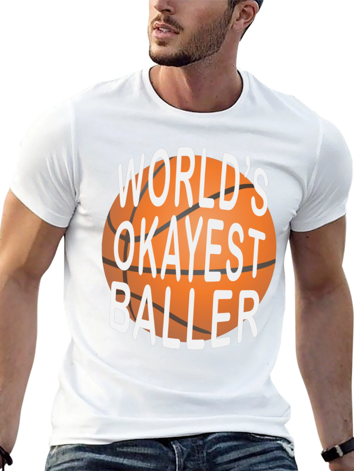 Worlds Okayest Baller Graphic Tee