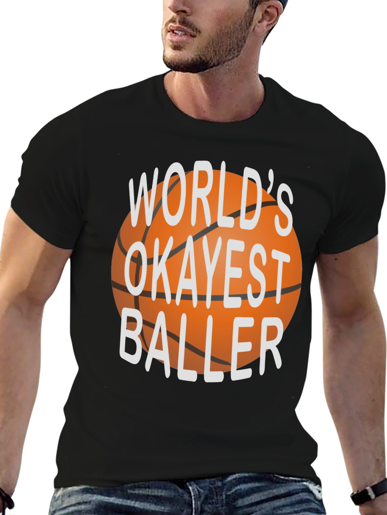 Worlds Okayest Baller Graphic Tee