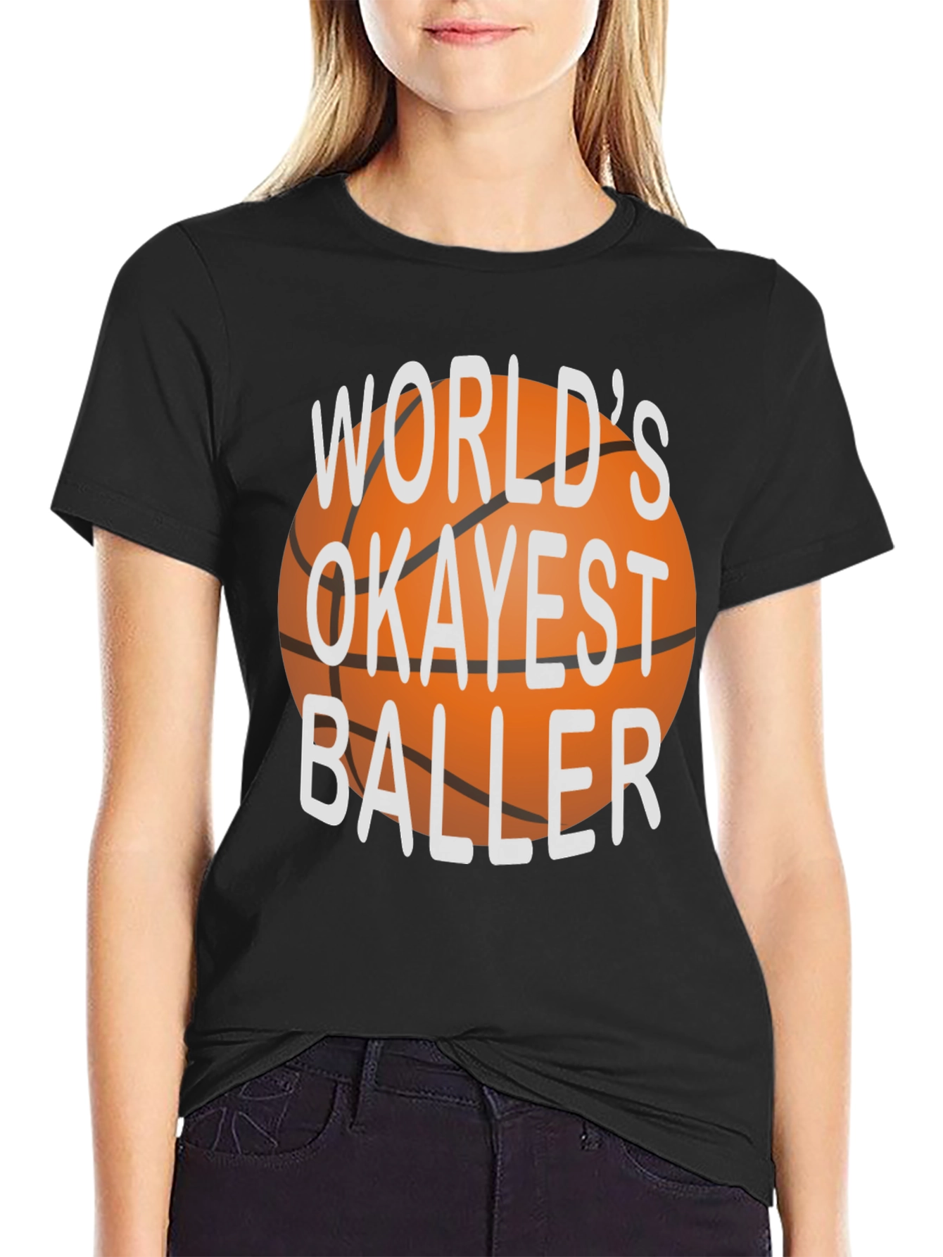 Worlds Okayest Baller Graphic Tee