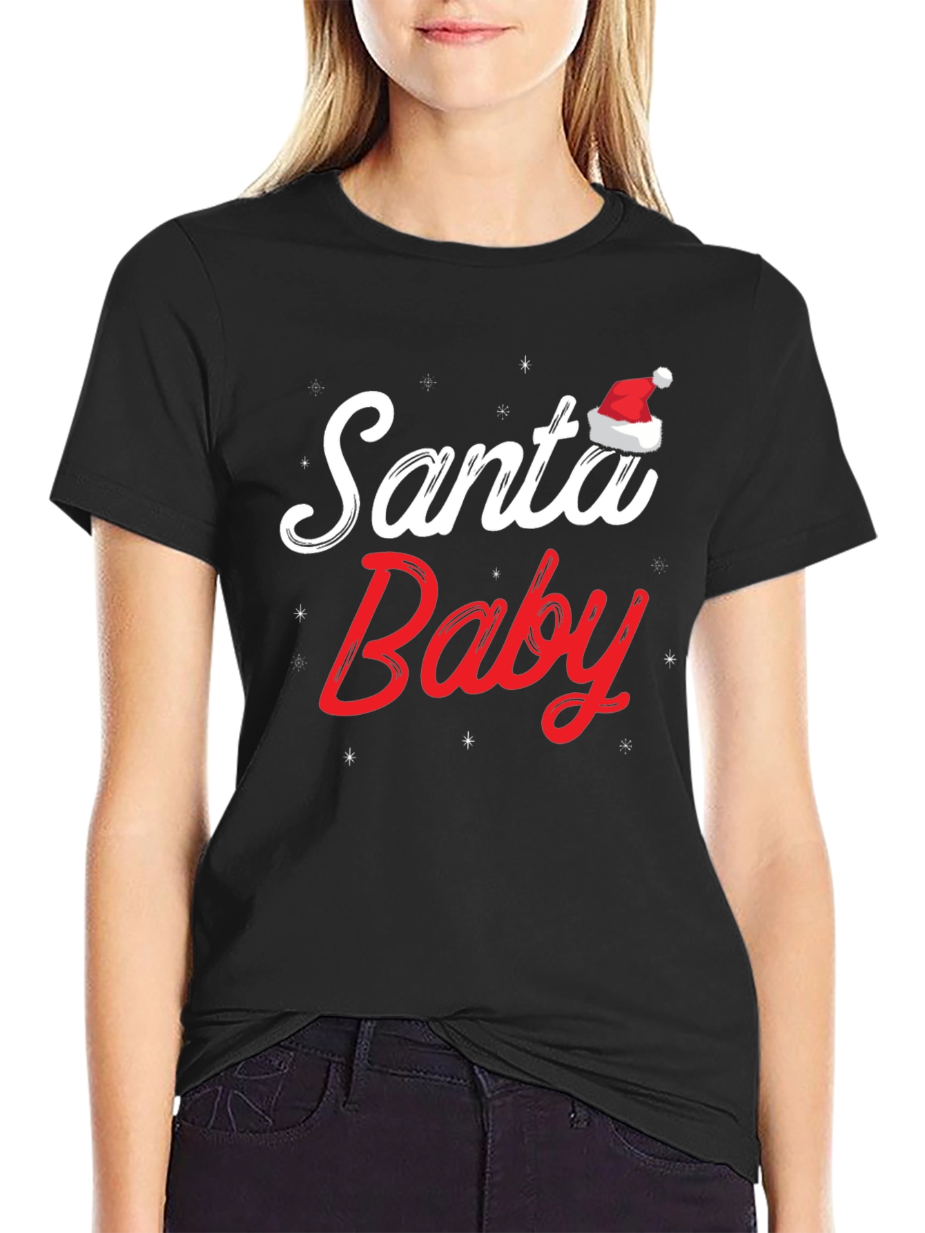 Santa Baby Christmas Graphic T-Shirt