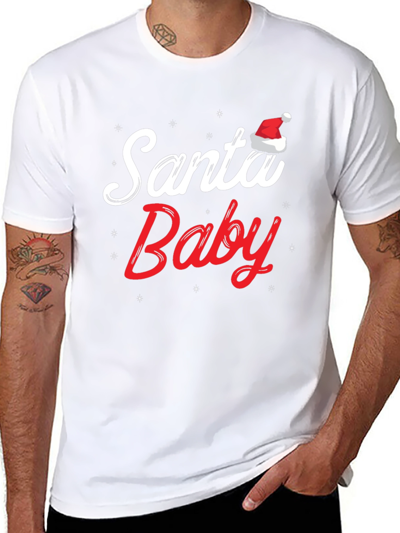 Santa Baby Christmas Graphic T-Shirt