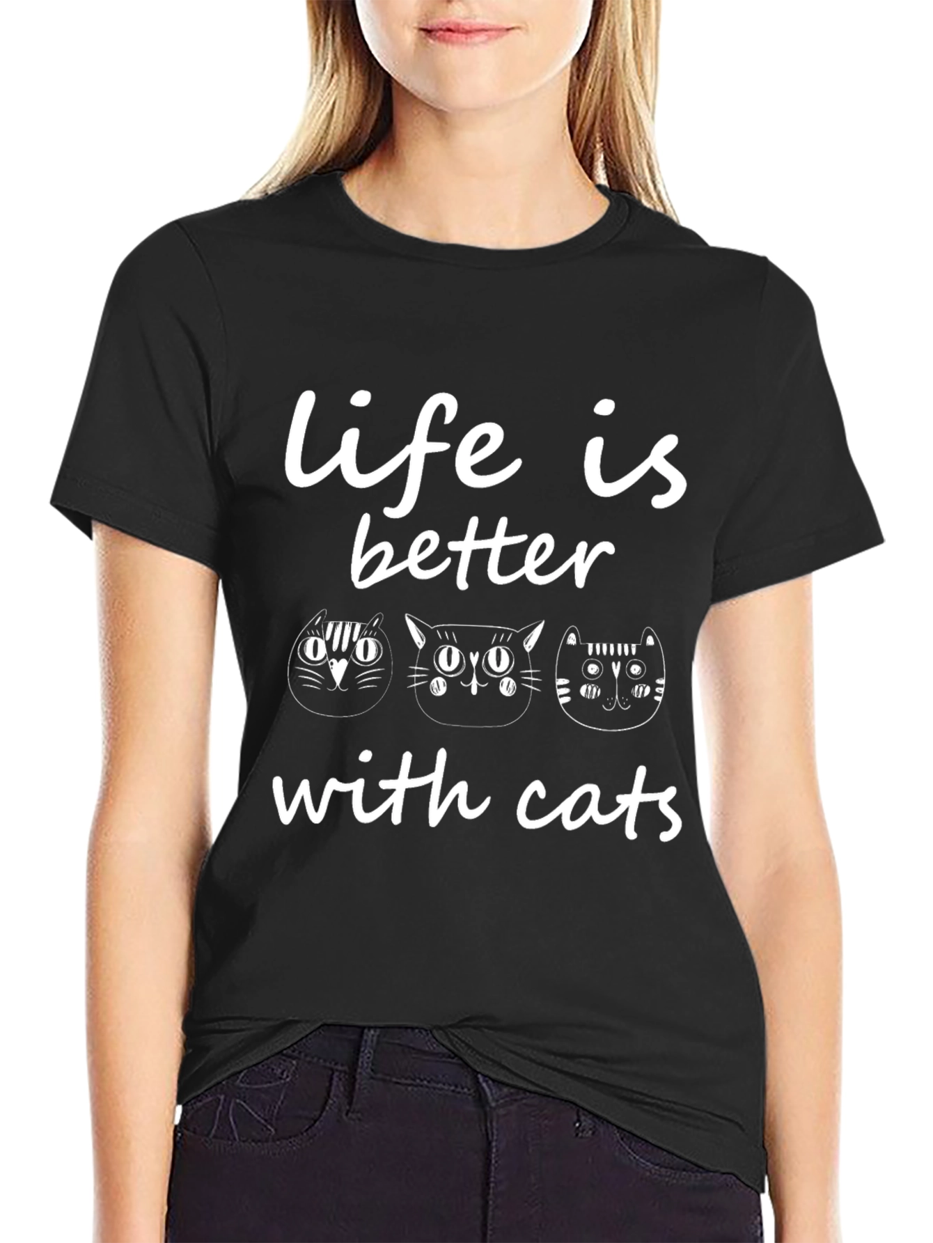 Life is Better with Cats T-Shirt