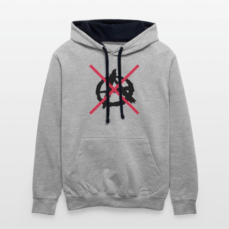 No anarchy symbol logo