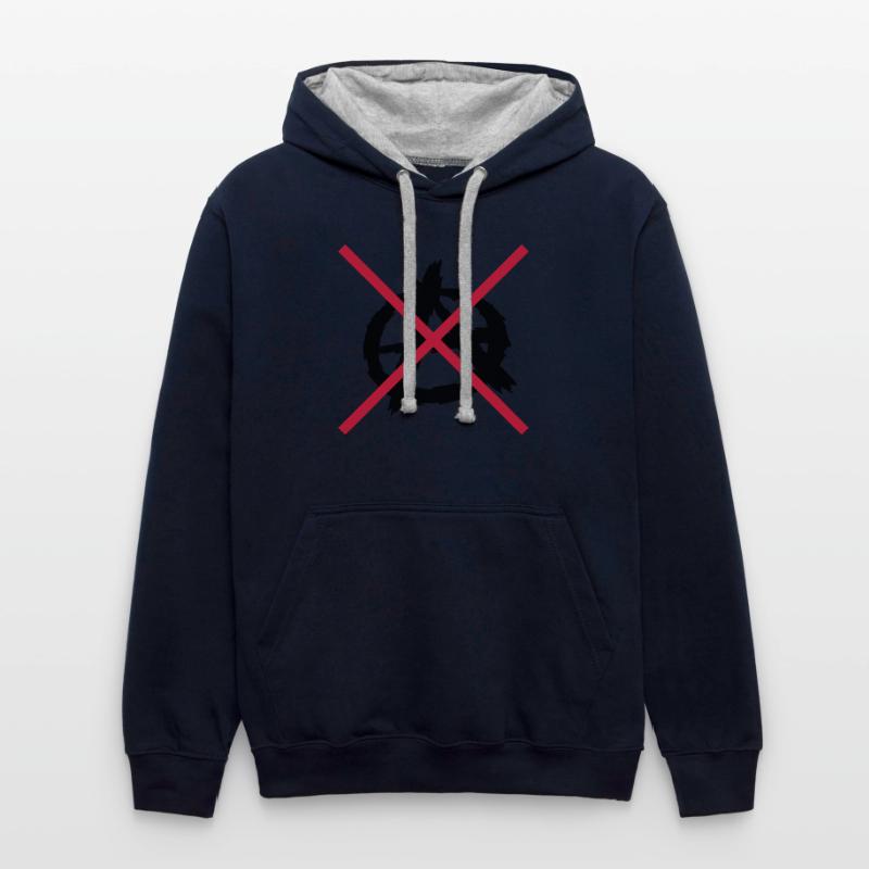 No anarchy symbol logo