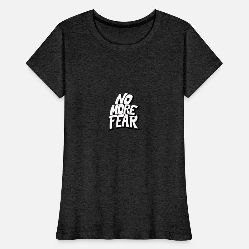 No more fear hand lettering slogan