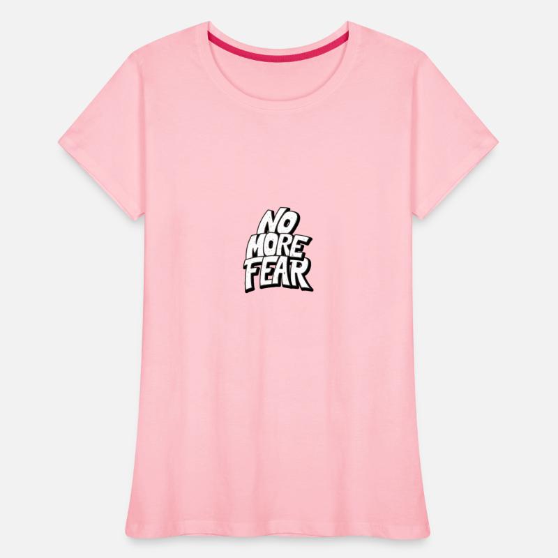 No more fear hand lettering slogan