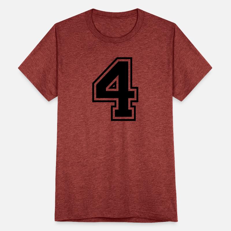 Number 4 four college style counting gift