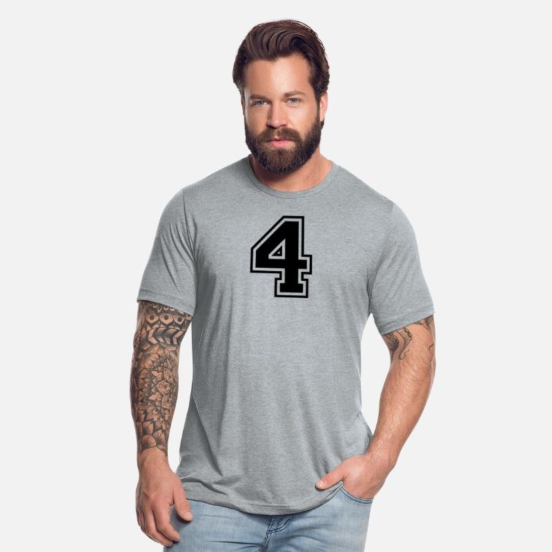 Number 4 four college style counting gift