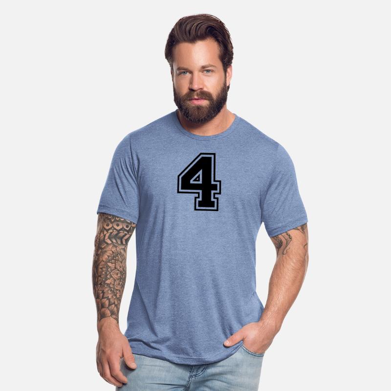 Number 4 four college style counting gift