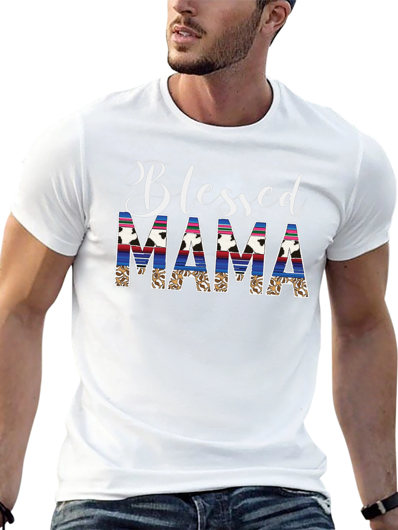 Blessed Mama Graphic Tee - Western Style