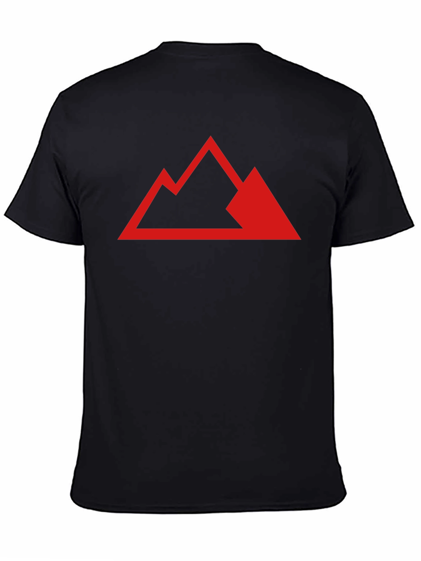 Red Mountain Graphic Black T-Shirt