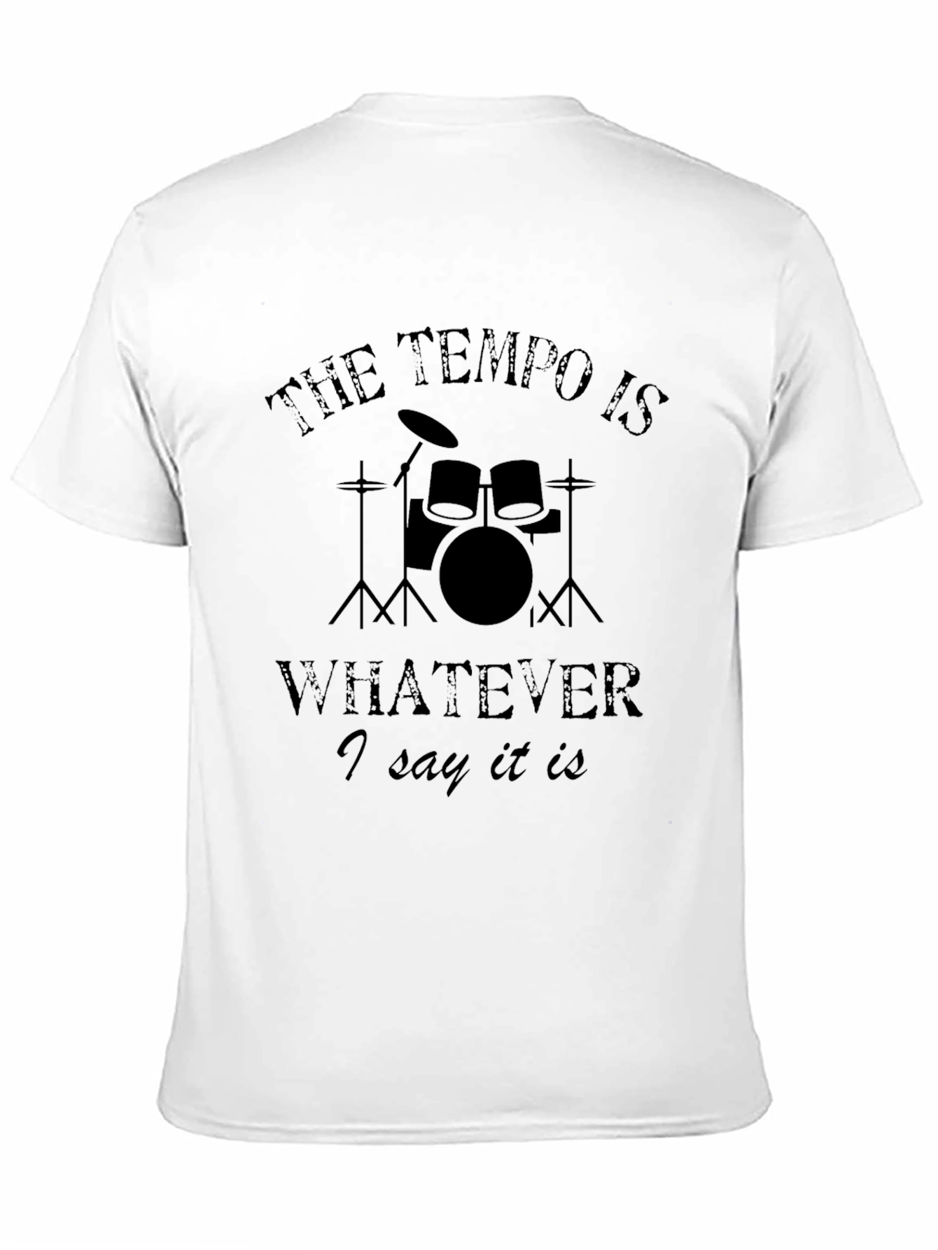 Drummer Tempo T-Shirt - Funny Music Tee