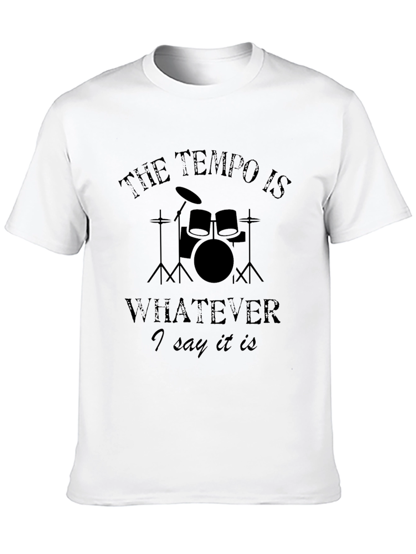 Drummer Tempo T-Shirt - Funny Music Tee